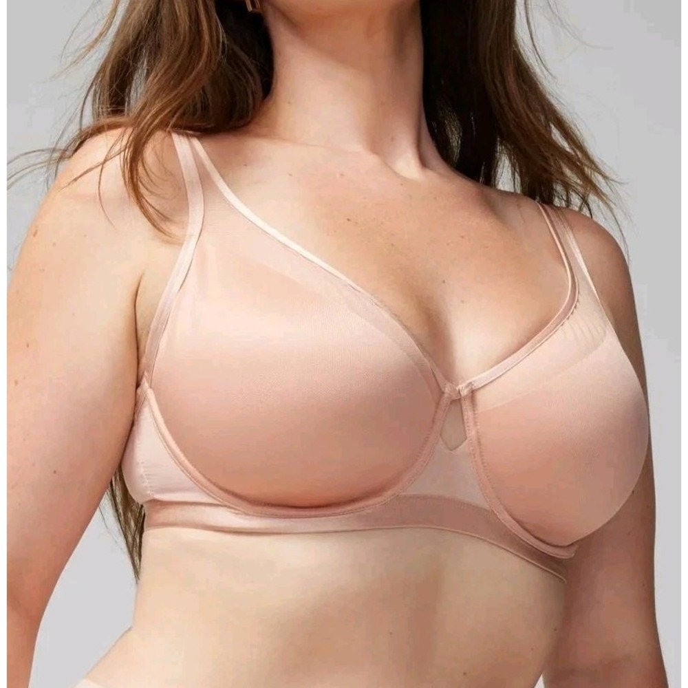 Soma Unbelievable Lift Scoop Balconette Bra 34G Unlined Underwire Hush Pink NWT